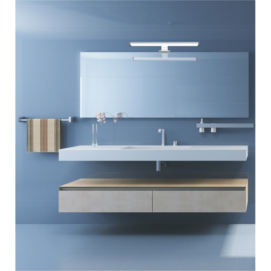 Top Light - LED Badrumsbelysning Spegel TEXAS LED/8W/230V 3000/4000/6500K IP44 40 cm matt krom