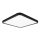 Top Light - LED Dimbar taklampa REVIT LED/36W/230V 3000-6500K 40x40 cm svart + fjärrkontroll
