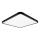 Top Light - LED Dimbar taklampa REVIT LED/50W/230V 3000-6500K 50x50 cm svart + fjärrkontroll