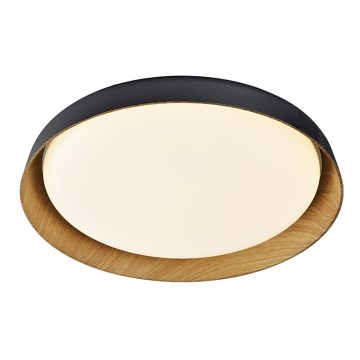 Top Light - LED Dimbar taklampa SATELLITE LED/36W/230V 3000-6500K diameter 43 cm svart/brun + fjärrkontroll