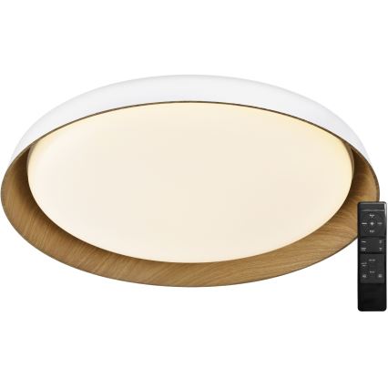 Top Light - LED Dimbar taklampa SATELLITE LED/48W/230V 3000-6500K diameter 53 cm vit/brun + fjärrkontroll