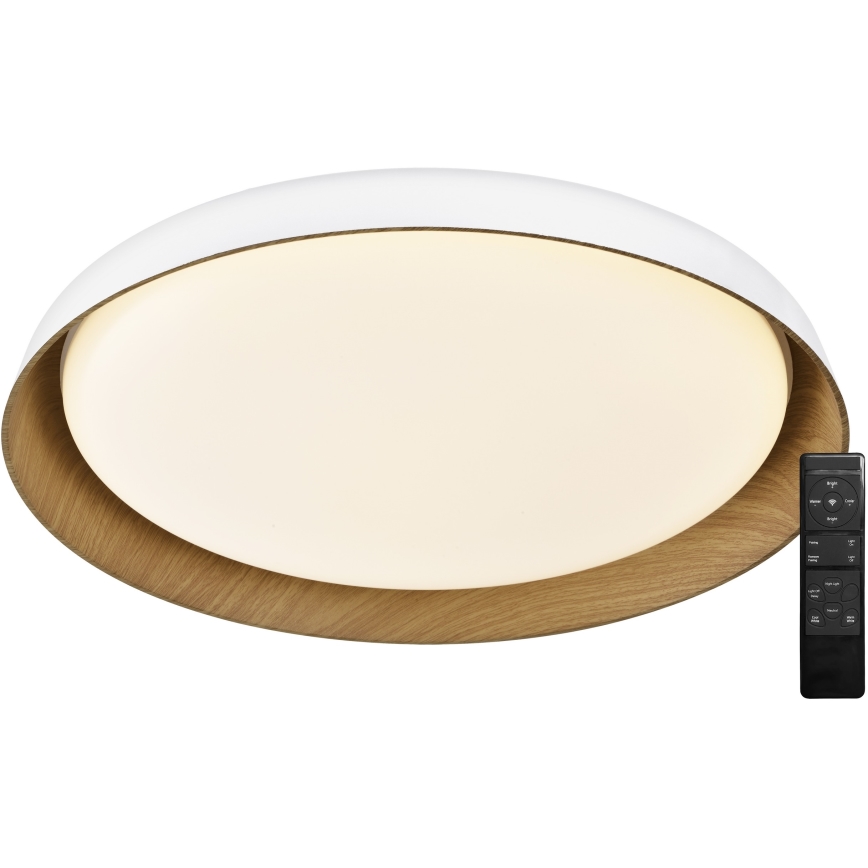 Top Light - LED Dimbar taklampa SATELLITE LED/48W/230V 3000-6500K diameter 53 cm vit/brun + fjärrkontroll