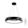 Top Light - LED ljusreglerad ljuskrona på textilsladd APOLO LED/45W/230V svart + fjärrkontroll