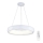 Top Light - LED ljusreglerad ljuskrona på textilsladd APOLO LED/45W/230V vit + fjärrkontroll