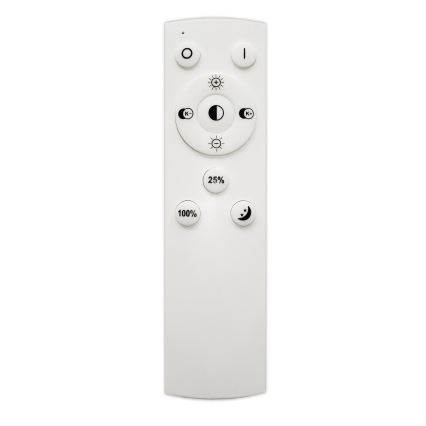 Top Light - LED ljusreglerad ljuskrona på textilsladd LINE LED/30W/230V vit + fjärrkontroll