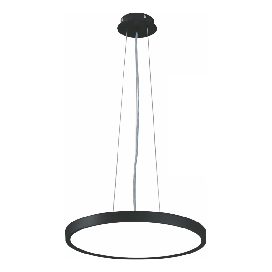 Top Light - LED ljusreglerad ljuskrona på textilsladd REVIT LED/36W/230V 3000-6500K diameter 40 cm svart + fjärrkontroll