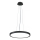 Top Light - LED ljusreglerad ljuskrona på textilsladd REVIT LED/36W/230V 3000-6500K diameter 40 cm svart + fjärrkontroll
