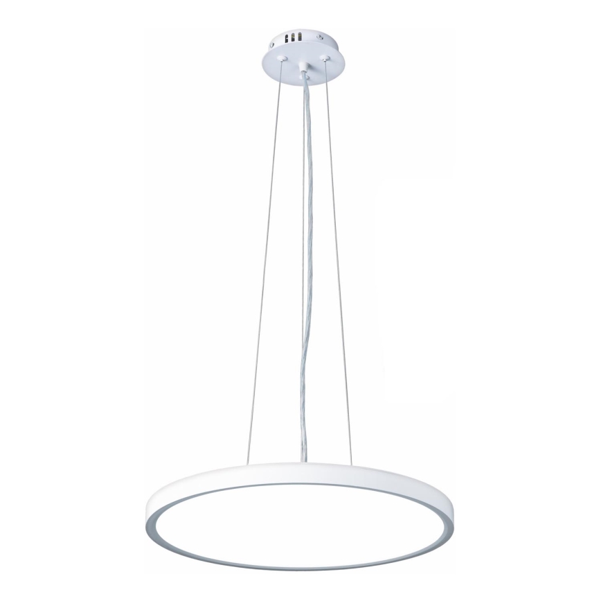 Top Light - LED ljusreglerad ljuskrona på textilsladd REVIT LED/36W/230V 3000-6500K diameter 40 cm vit + fjärrkontroll