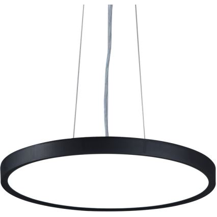 Top Light - LED ljusreglerad ljuskrona på textilsladd REVIT LED/36W/230V 3000-6500K diameter 40 cm svart + fjärrkontroll