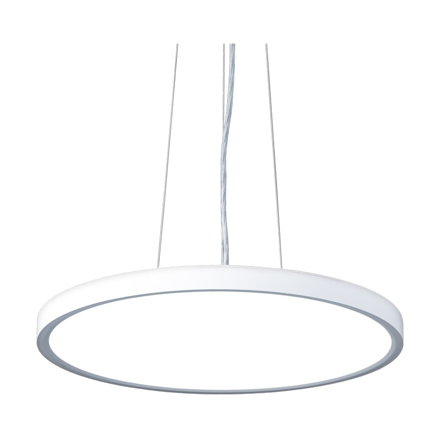 Top Light - LED ljusreglerad ljuskrona på textilsladd REVIT LED/36W/230V 3000-6500K diameter 40 cm vit + fjärrkontroll