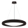 Top Light - LED ljusreglerad ljuskrona på textilsladd SALERNO LED/60W/230V 3000-6500K diameter 60 cm svart + fjärrkontroll