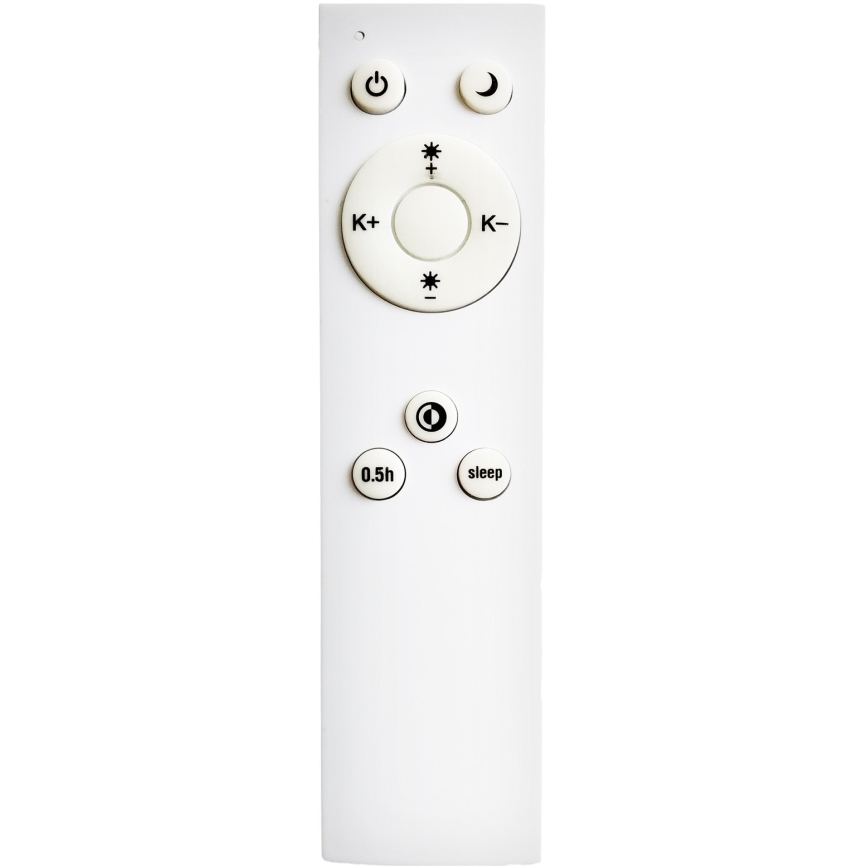 Top Light - LED ljusreglerad ljuskrona på textilsladd SALERNO LED/60W/230V 3000-6500K diameter 60 cm vit + fjärrkontroll