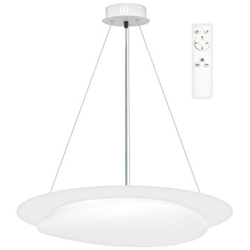 Top Light - LED ljusreglerad ljuskrona på textilsladd STONE LED/51W/230V 3000-6500K + fjärrkontroll