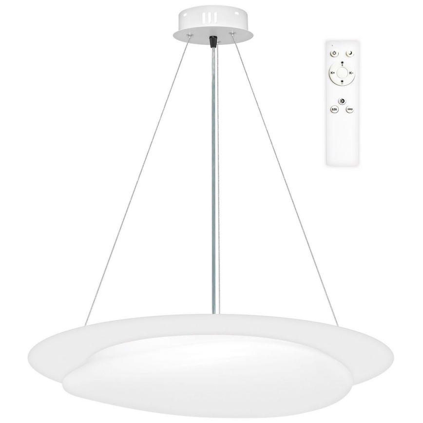 Top Light - LED ljusreglerad ljuskrona på textilsladd STONE LED/51W/230V 3000-6500K + fjärrkontroll