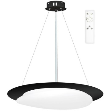 Top Light - LED ljusreglerad ljuskrona på textilsladd STONE LED/51W/230V 3000-6500K + fjärrkontroll