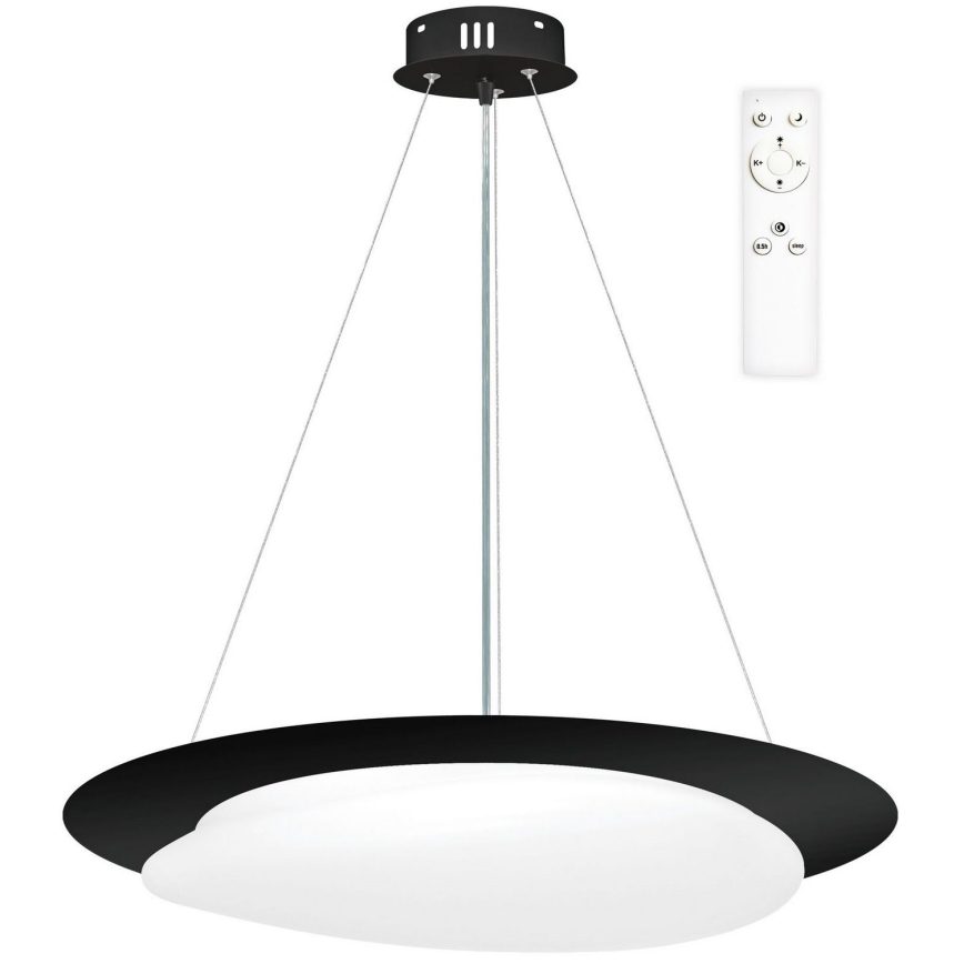 Top Light - LED ljusreglerad ljuskrona på textilsladd STONE LED/51W/230V 3000-6500K + fjärrkontroll