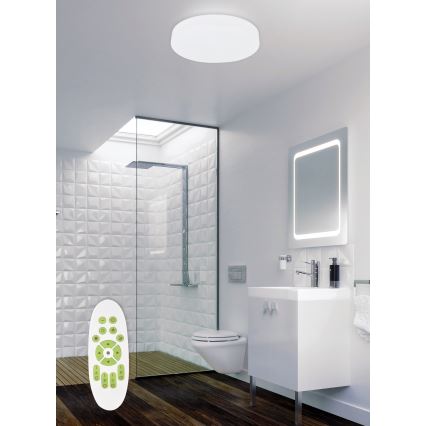 Top Light - LED ljusreglerad taklampa till badrum TWISTER LED/51W/230V IP44 + fjärrkontroll