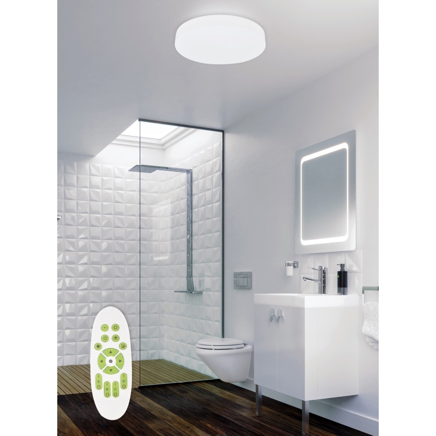 Top Light - LED ljusreglerad taklampa till badrum TWISTER LED/51W/230V IP44 + fjärrkontroll