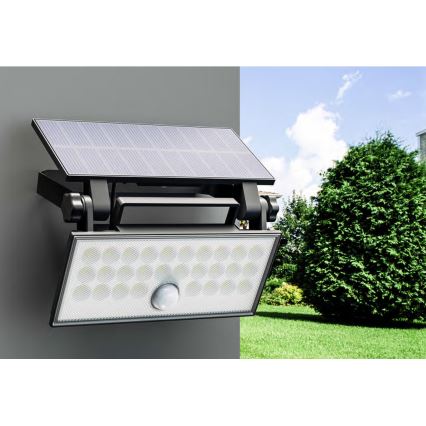 Top Light - LED Solar wall strålkastare med sensor HELEON PRO LED/8W/3,7V IP65 4000K