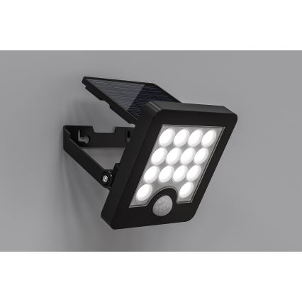 Top Light - LED Solar wall strålkastare med sensor HELEON S LED/5W/3,7V IP65 4000K