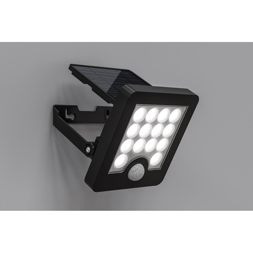Top Light - LED Solar wall strålkastare med sensor HELEON S LED/5W/3,7V IP65 4000K
