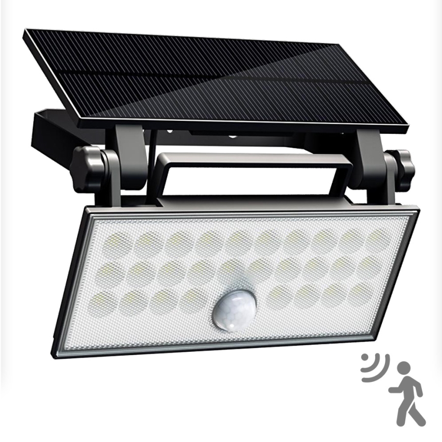 Top Light - LED Solar wall strålkastare med sensor HELEON PRO LED/8W/3,7V IP65 4000K