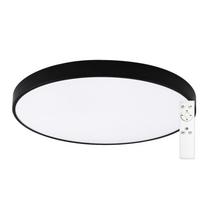 Top Light - Dimmbar LED-badrumstaklampa PETAL LED/60W/230V 3000-6500K IP44 Ø 59 cm svart + fjärrkontroll