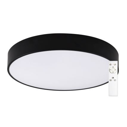 Top Light - LED ljusreglerad taklampa till badrum PETAL LED/48W/230V IP44 3000-6500K diameter 48 cm svart + fjärrkontroll