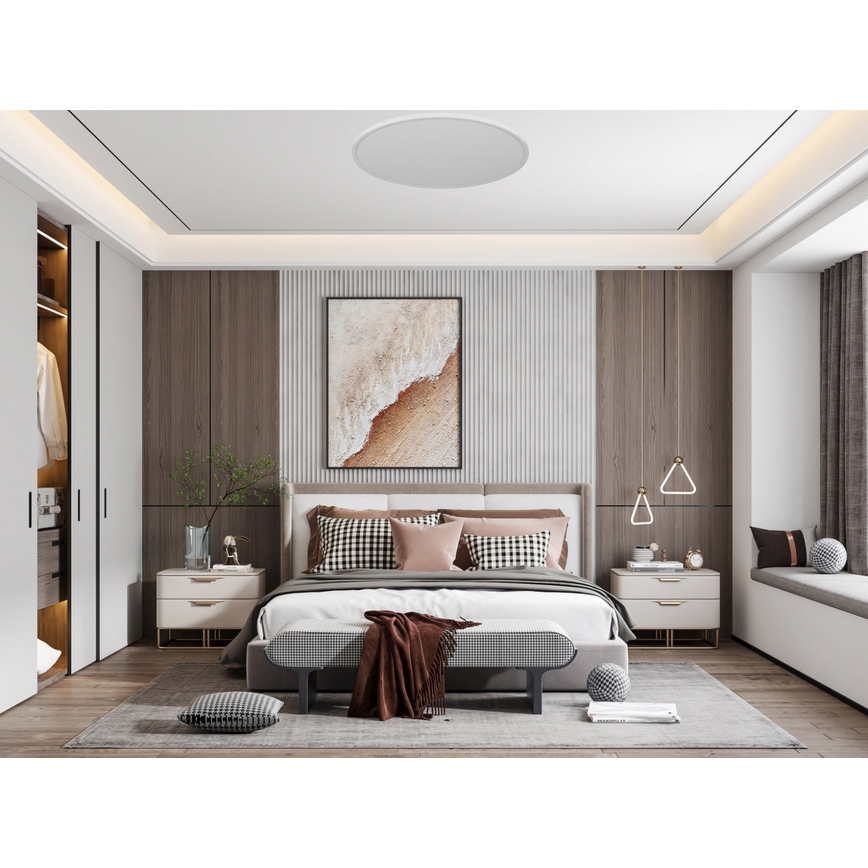 Top Light - LED taklampa REVIT LED/24W/230V 3000/4000/6500K diameter 30 cm vit