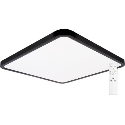 Top Light - LED Dimbar taklampa REVIT LED/50W/230V 3000-6500K 50x50 cm svart + fjärrkontroll