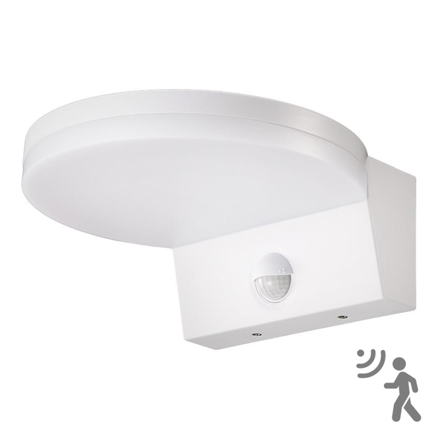 Top Light - LED Utomhus vägglampa med sensor NOVARA LED/15W/230V IP65 vit