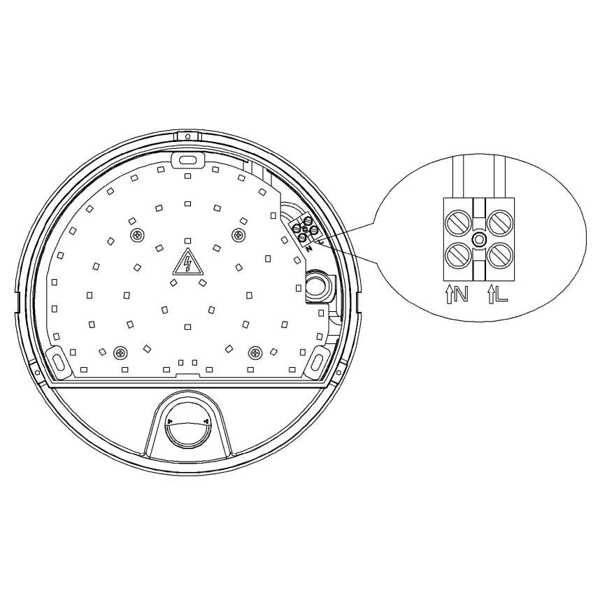 Top Light - LED Utomhusvägglampa med rörelse- och skymningssensor BARI LED/15W/230V 4000K IP54