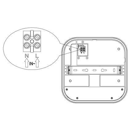 Top Light - LED Utomhusvägglampa med sensor för rörelse och skymning BARI LED/20W/230V 4000K IP65