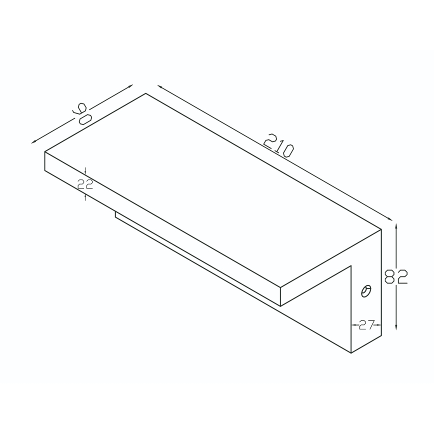 Top Light - LED utomhusväggarmatur med rörelsesensor ELON LED/10W/230V 3000/4000/6000K IP54 svart