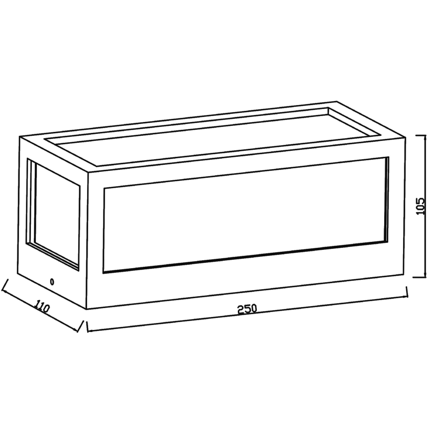 Top Light - LED vägglampa för utomhusbruk BURGOS LED/20W/230V IP44 4000K