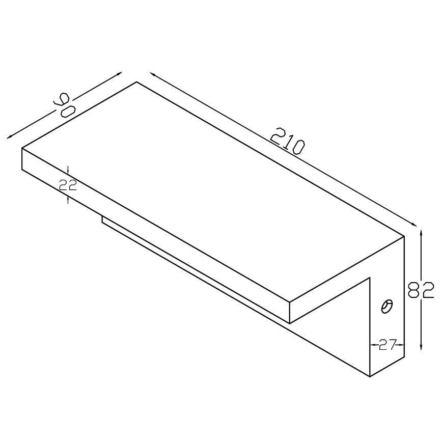 Top Light - LED vägglampa för utomhusbruk ELON LED/10W/230V 4000K IP54