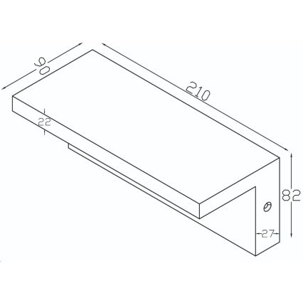 Top Light - LED vägglampa för utomhusbruk ELON LED/10W/230V 4000K IP54