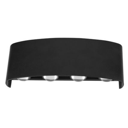 Top Light - LED vägglampa för utomhusbruk RAY LED/8W/230V IP44 4000K svart