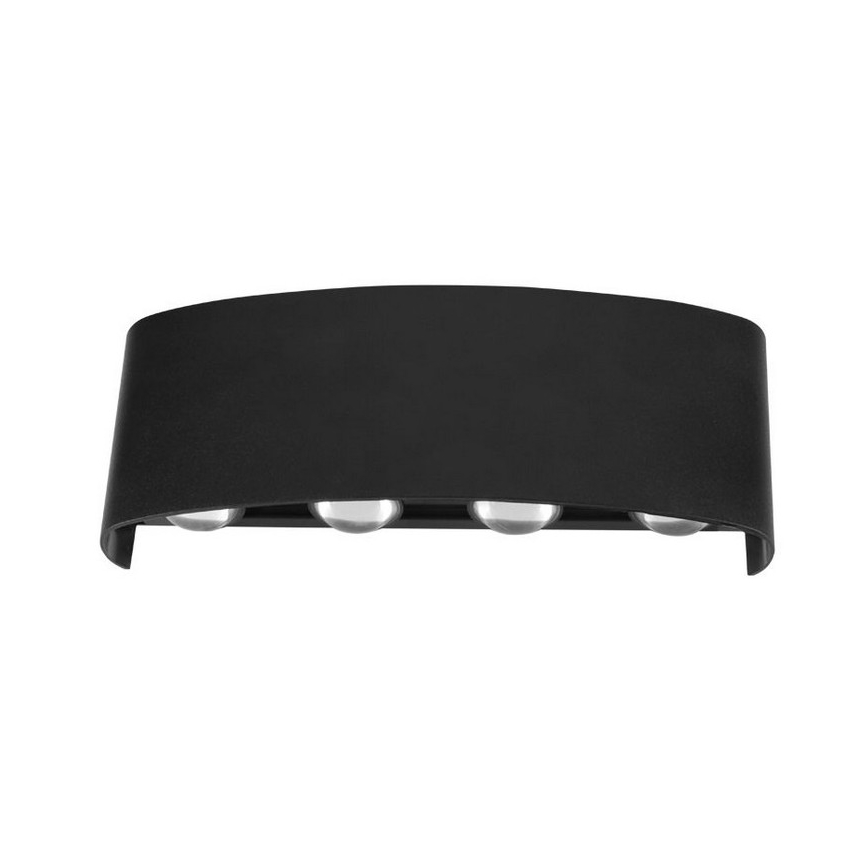 Top Light - LED vägglampa för utomhusbruk RAY LED/8W/230V IP44 4000K svart