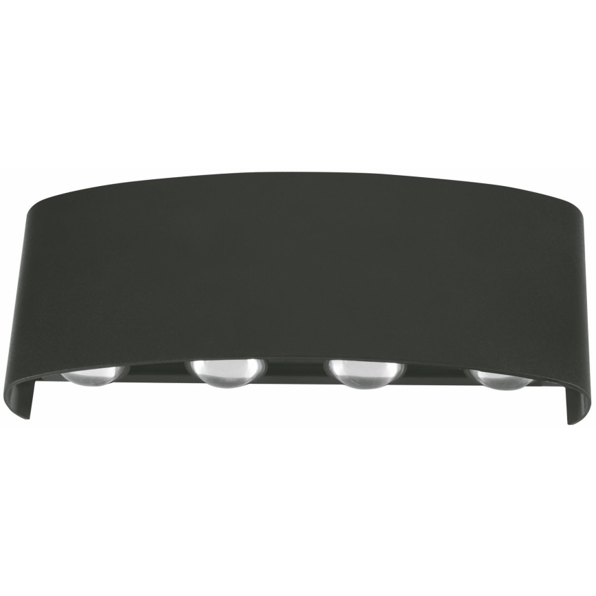 Top Light - LED vägglampa för utomhusbruk RAY LED/8W/230V IP44 4000K svart