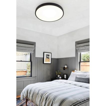 Top Light Metal 40C +Fjärrkontrol -LED Dimbar taklampa METAL LED/51W/230V svart + fjärrkontroll