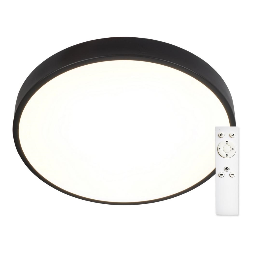 Top Light Metal 40C +Fjärrkontrol -LED Dimbar taklampa METAL LED/51W/230V svart + fjärrkontroll
