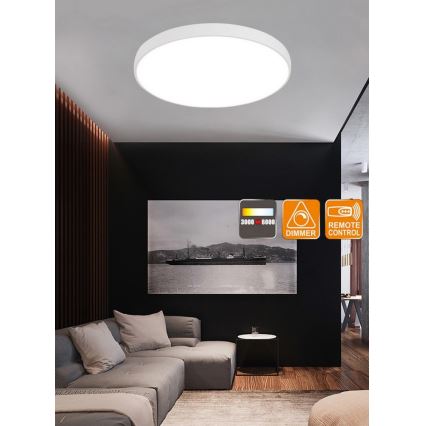 Top Light Metal 60B +Fjärrkontrol - LED Dimbar taklampa med fjärrkontroll METAL LED/60W/230V