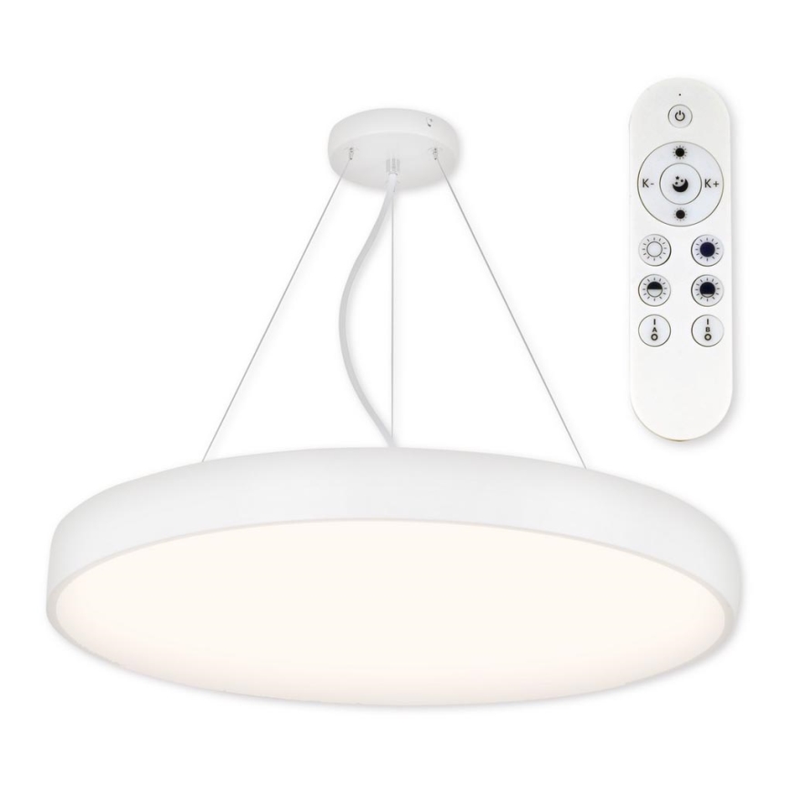 Top Light Metal 60BZ +Fjärrkontrol - LED ljusreglerad ljuskrona på textilsladd METAL LED/60W/230V vit
