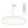 Top Light Metal 60BZ +Fjärrkontrol - LED ljusreglerad ljuskrona på textilsladd METAL LED/60W/230V vit