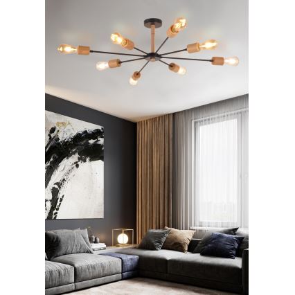 Top Light Star 8 - Pendelkrona STAR 8xE27/40W/230V tall