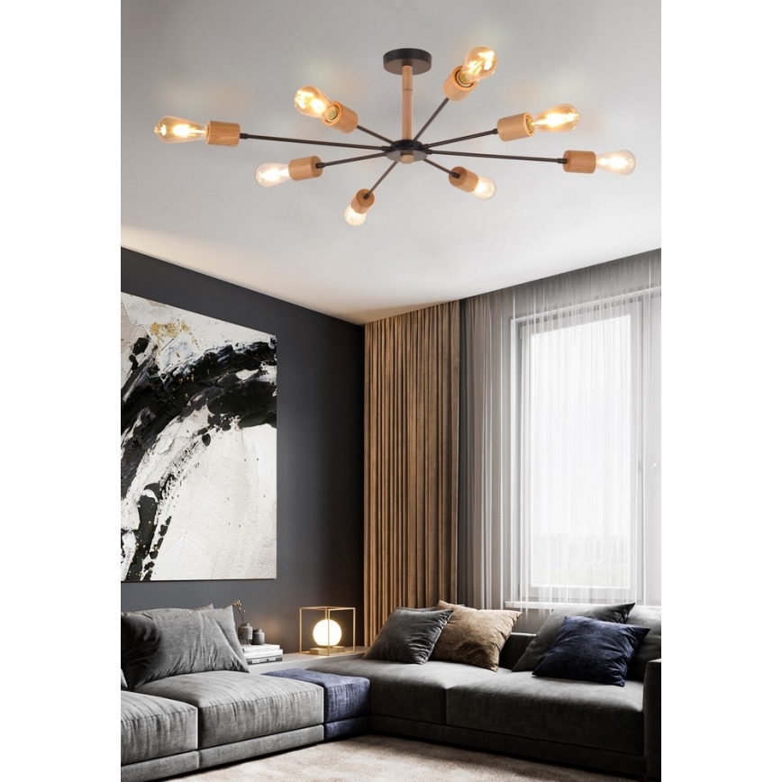 Top Light Star 8 - Pendelkrona STAR 8xE27/40W/230V tall