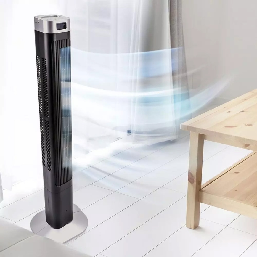 Tornfläkt med temperaturindikator och en Fjärrkontroll  55W/230V