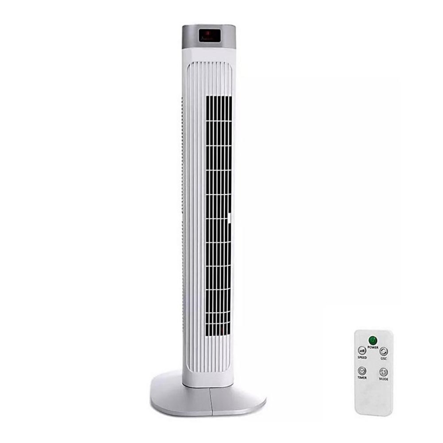 Tornfläkt med temperaturindikator och Fjärrkontroll  55W/230V