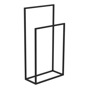 Towel holder 85x45 cm svart